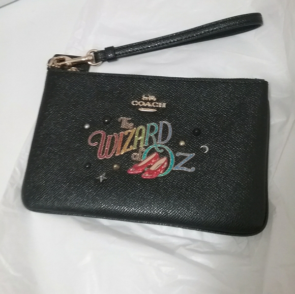Coach Wizard Of Oz Black Wristlet